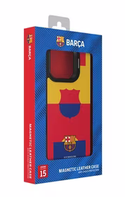 FC Barcelona Case iPhone 15 Pro Max Magnetinis dėklas MagSafe OCFCBMCIP15PMMF MF