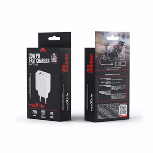 "Maxlife MXTC-06 PD QC įkroviklis 1x USB-C 1x USB 20W baltas