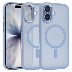 Liavec Cloudy Case with Metal Camera Frame for Iphone 17 blue (Camera Control Button)