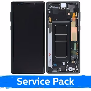 LCD Display Compatible With Samsung N960 Note 9 With Frame / Midnight Black / (Service Pack)