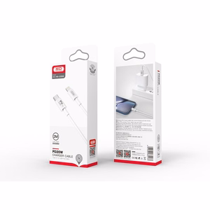XO kabelis NB-Q189B PD USB-C - "Lightning" 2,0 m 20 W baltas