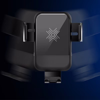 "Rock" magnetinis gravitacinis automobilio laikiklis EDZ-03 indukcija į oro angą, juodas