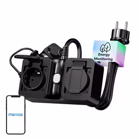 Meross MOP320MA-EU WiFi išmanusis ilgintuvas, lauko, IP44 (Matter)