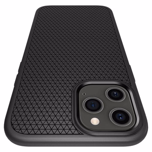 Spigen Liquid Air dėklas iPhone 12 / iPhone 12 Pro - Matinis juodas