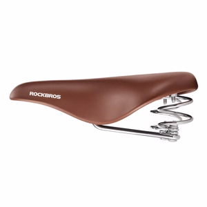 Rockbros 6800S patogus retro stiliaus dviračio balnelis – rudas