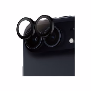 Juoda metalinė / silikoninė PanzerGlass Hoops kameros objektyvo apsauga Apple iPhone Duo