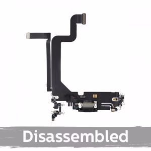 Įkrovimo jungtis suderinama su iPhone 14 Pro Max su šleifu / auksinė / (100% originali / naudota)