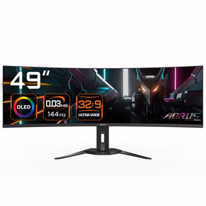 GIGABYTE CO49DQ OLED išlenktas žaidimų monitorius - 5120x1440 (DQHD), 1800R, 144Hz, 0.03ms, KVM, FreeSync Premium Pro, HDMI 2.1