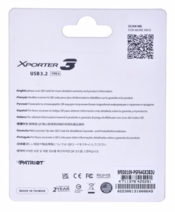 PATRIOT USB ATMINTINĖ Xporter 3 64GB Type A USB 3.2