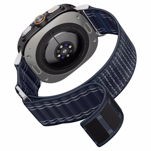 SPIGEN WBF0 dirželis SAMSUNG GALAXY WATCH ULTRA 2024 / 2025 (47 MM) tamsiai mėlynas