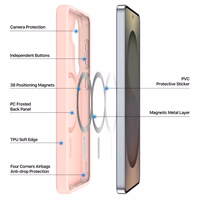 Dėklas Dux Ducis Yind MagSafe Samsung S947 S26 Plus rožinis