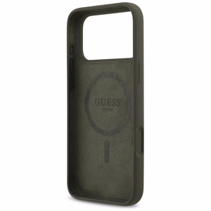 Guess силиконовый чехол с треугольным логотипом MagSafe для iPhone 17 Pro Max - зеленый