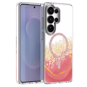 Чехол Epoxy Mag для Samsung Galaxy S25 Ultra розовый