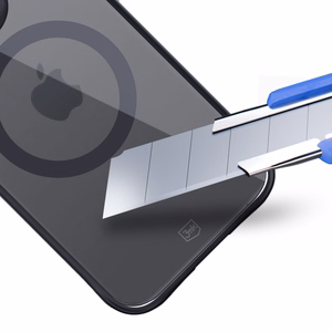 3mk Satin Armor MagCase с MagSafe для iPhone 15 Pro Max - прозрачный с чёрной рамкой