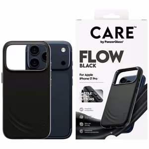 CARE by PanzerGlass Funkcinis FLOW Magnetinis dėklas telefonui iPhone 17 Pro - Juodas