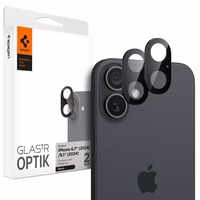 Spigen Optik GLAS.TR kameros apsauga 2-PACK iPhone 16 / 16 PLUS - juoda