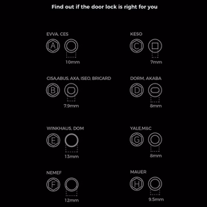 Išmanioji spyna, su pirštų antspaudų skaitytuvu