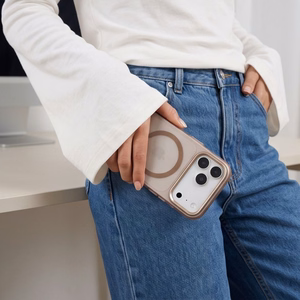Tech-Protect MagZero MagSafe dėklas, skirtas iPhone 17 Pro / 18 Pro – matinis rudas