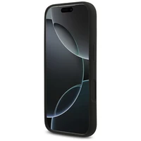 Karl Lagerfeld Silikoninis Karl&Choupette Žiedinis Magnetinis dėklas telefonui iPhone 17 Pro - juoda