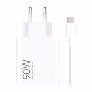 Xiaomi HyperCharge Combo 90W 6.1A USB-A sieninis įkroviklis su USB-C kabeliu - baltas