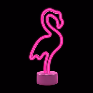 Neon LED on stovas FLAMINGO rožinis USB-C FSC-11 Forever Light