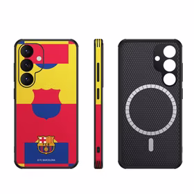 FC Barcelona dėklas Samsung Galaxy S25 magnetinis dėklas MagSafe OOCFCBMCS25MF MF