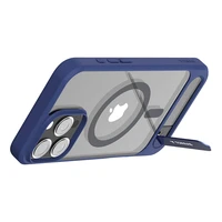 Torras Pstand serijos dėklas telefonui iPhone 16 Pro - mėlynas