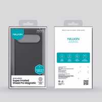 "Nillkin Super Frosted Shield Pro" magnetinis dėklas "Google Pixel 10/10 Pro", suderinamas su "MagSafe" - juodas