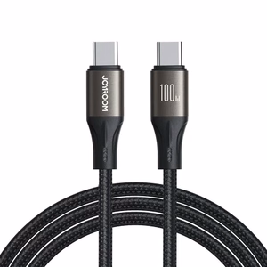 USB laidas Joyroom SA25-CC5, juodas, Type-C / Type-C, 120 cm