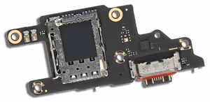 Lanksčioji jungtis Xiaomi Poco F6 su įkrovimo kontaktu ir mikrofonu, SIM kortelės kontaktu originali (service pack)