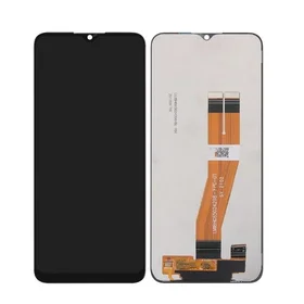 Ekranas Samsung A037 A03s su lietimui jautriu stikliuku juodas ORG