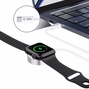 Tech-Protect UltraBoost Magnetic Inductive Charger with USB-C Connector for Apple Watch 1.2m - White