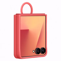 Samsung dėklas su žiedu Samsung Galaxy Z Flip7 - raudonas