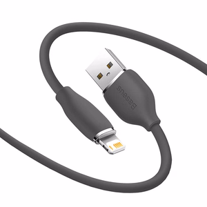 Baseus Jelly kabelis USB į Lightning, 2,4A, 1,2m (juodas)