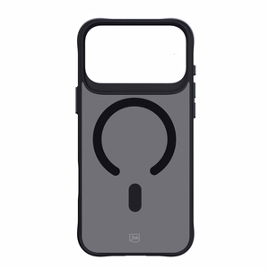 3mk Smoke Magnetinis dėklas telefonui iPhone 17 Pro - juodas pusiau skaidrus