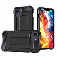 Hybrid Armor dėklas telefonui iPhone 16e - juodas