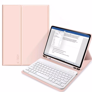 Tech-Protect SC Pen + Keyboard dėklas su klaviatūra iPad 10.9" 2022 - rožinė