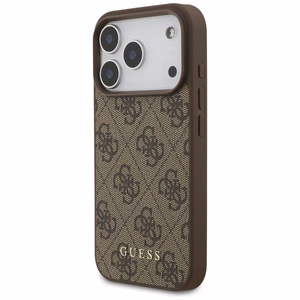 Guess 4G Klasikinis Dėklas telefonui iPhone 17 Pro - rudas