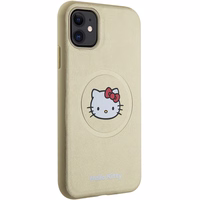 Hello Kitty odinis Kitty Head magnetinis dėklas telefonui iPhone 11 / Xr - auksinis