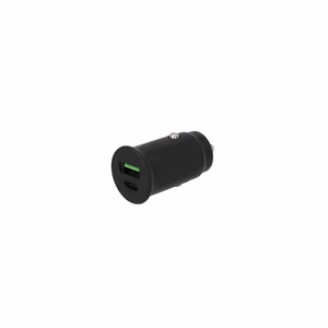 SEEK TOTI 30W Type-C + USB-A automobilinis greitasis įkroviklis, juodas
