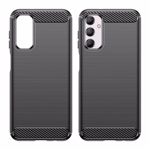 Lankstus anglies rašto dėklas Samsung Galaxy M14 telefonui Carbon Case - juodas