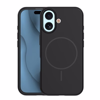 Silikoninis Thin Mag dėklas for iPhone 17 6,3" juodas