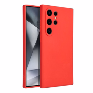 Minkštas dėklas telefonui Samsung S24 Ultra raudonas