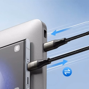 USB laidas Joyroom SA25-CC5, juodas, Type-C / Type-C, 120 cm