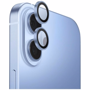 Uniq Optix aliuminio kameros objektyvo apsauga iPhone 17 su aplikatoriumi – mėlyna