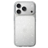 Dėklas telefonui Crystal Glitter Iphone 17 Pro Max sidabrinis