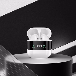 Bluetooth laisvų rankų įranga Dudao U15S Balta (su LED ekranu)