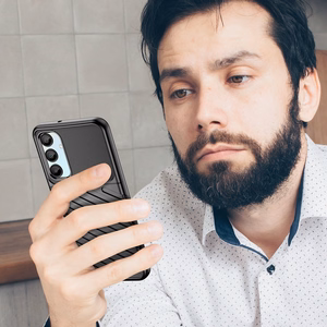 Thunder dėklas telefonui Samsung Galaxy A56/A36 silikoninis šarvuotas dėklas - juodas