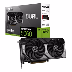 ASUS Dual -RTX5060TI-8G NVIDIA GeForce RTX 5060 Ti 8 GB GDDR7 Vaizdo plokštė