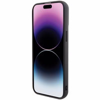 Karl Lagerfeld 3D guminis daugialypis logotipas dėklas telefonui iPhone 15 Pro Max - juodas